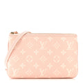 Louis Vuitton Empreinte Monogram Double Zip Pochette Rose