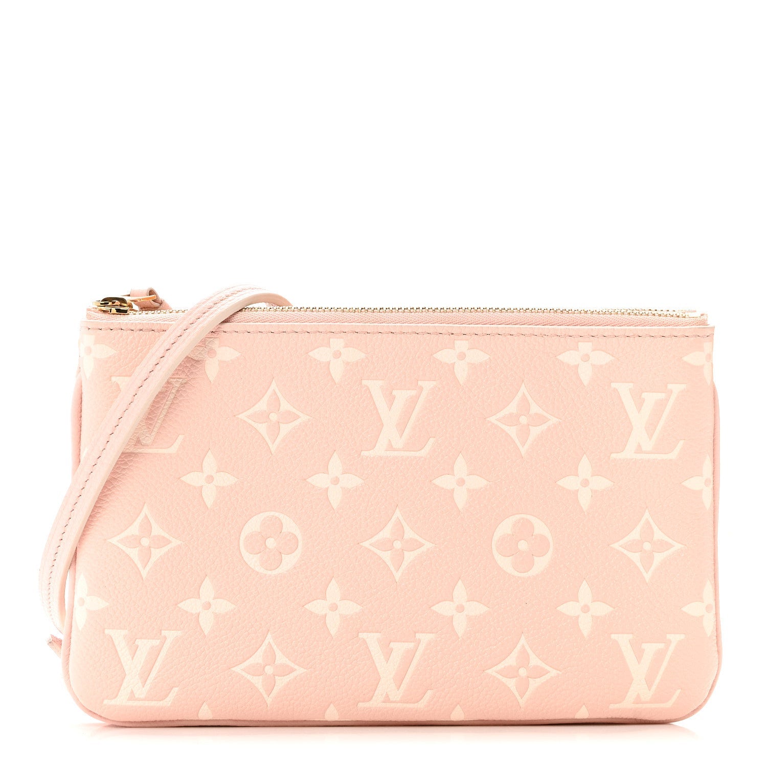 Louis Vuitton Empreinte Monogram Double Zip Pochette Rose