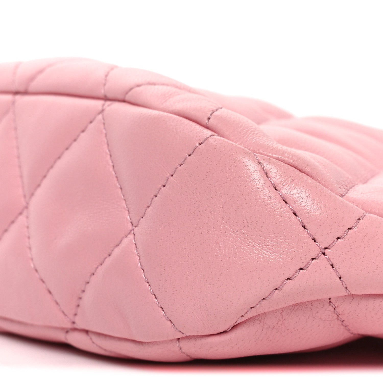 Chanel Lambskin Quilted CC Links Hobo Light Pink