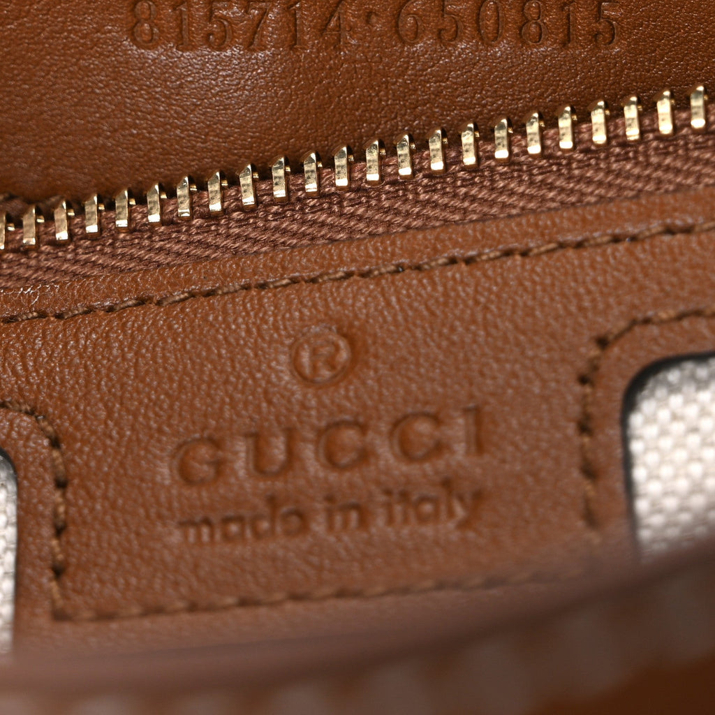 Gucci Roxy Calfskin Medium Blondie Top Handle Bag Brown