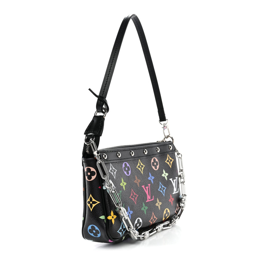 Louis Vuitton LV X TM Monogram Multicolor Pochette Accessories Black