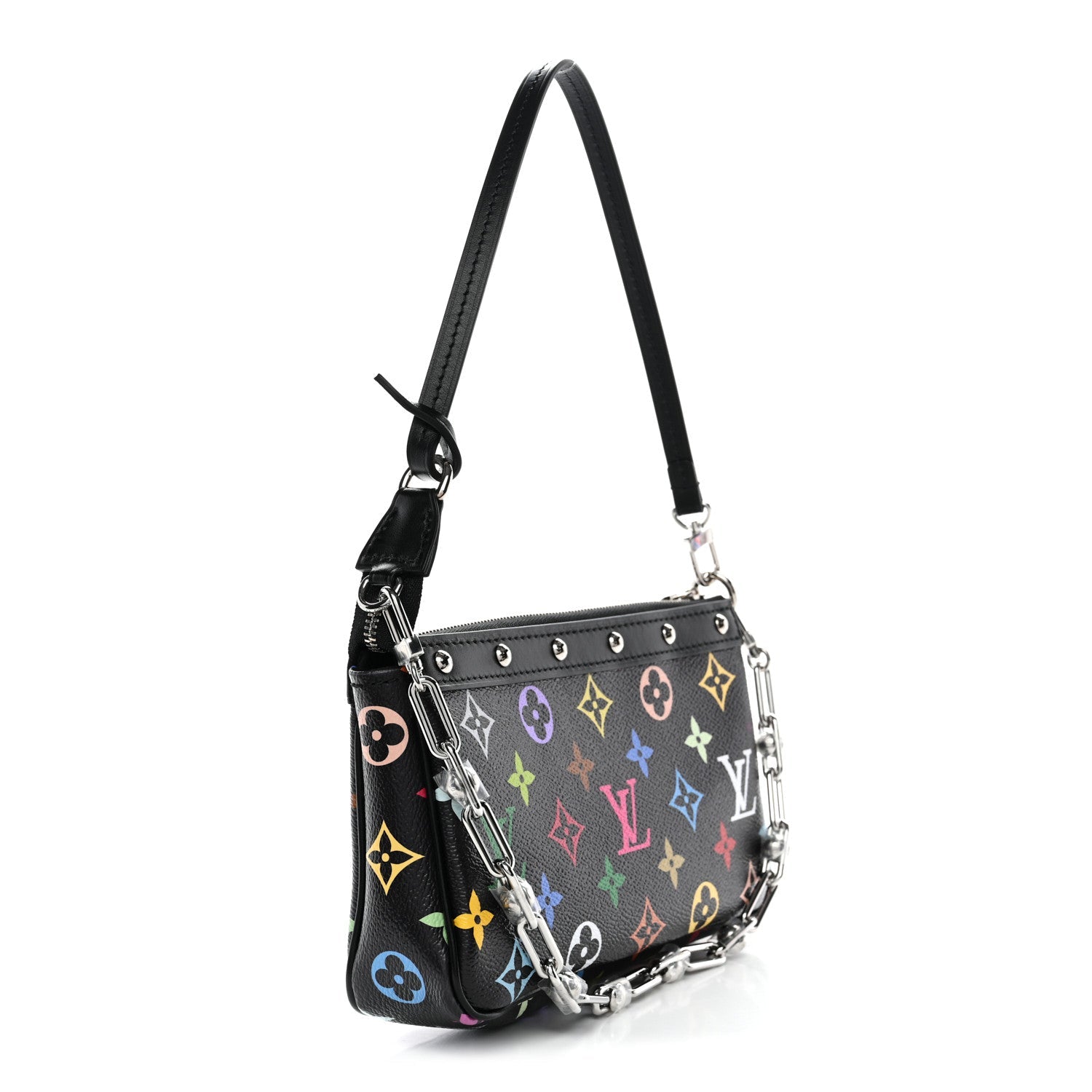 Louis Vuitton LV X TM Monogram Multicolor Pochette Accessories Black