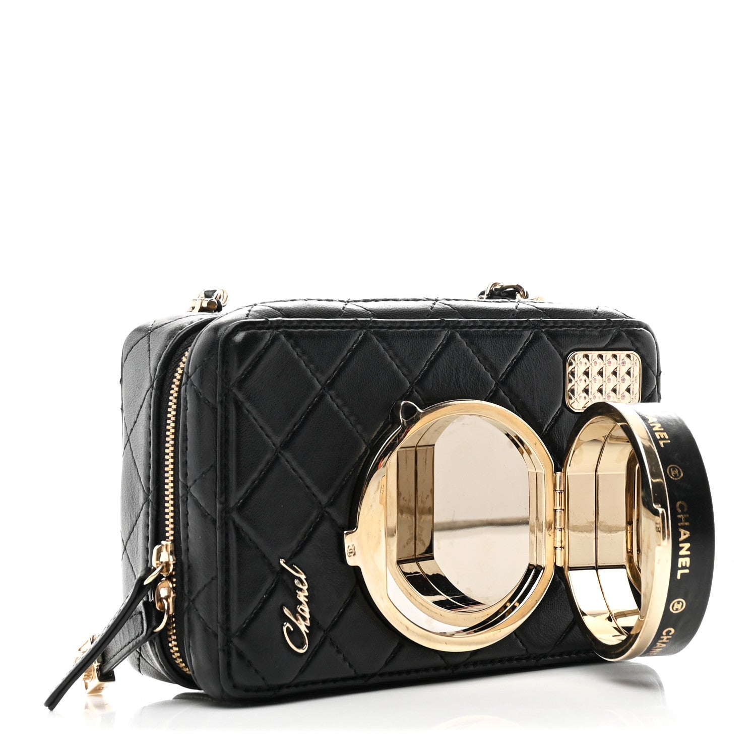 Chanel Lambskin Quilted Coco Click Bag Black