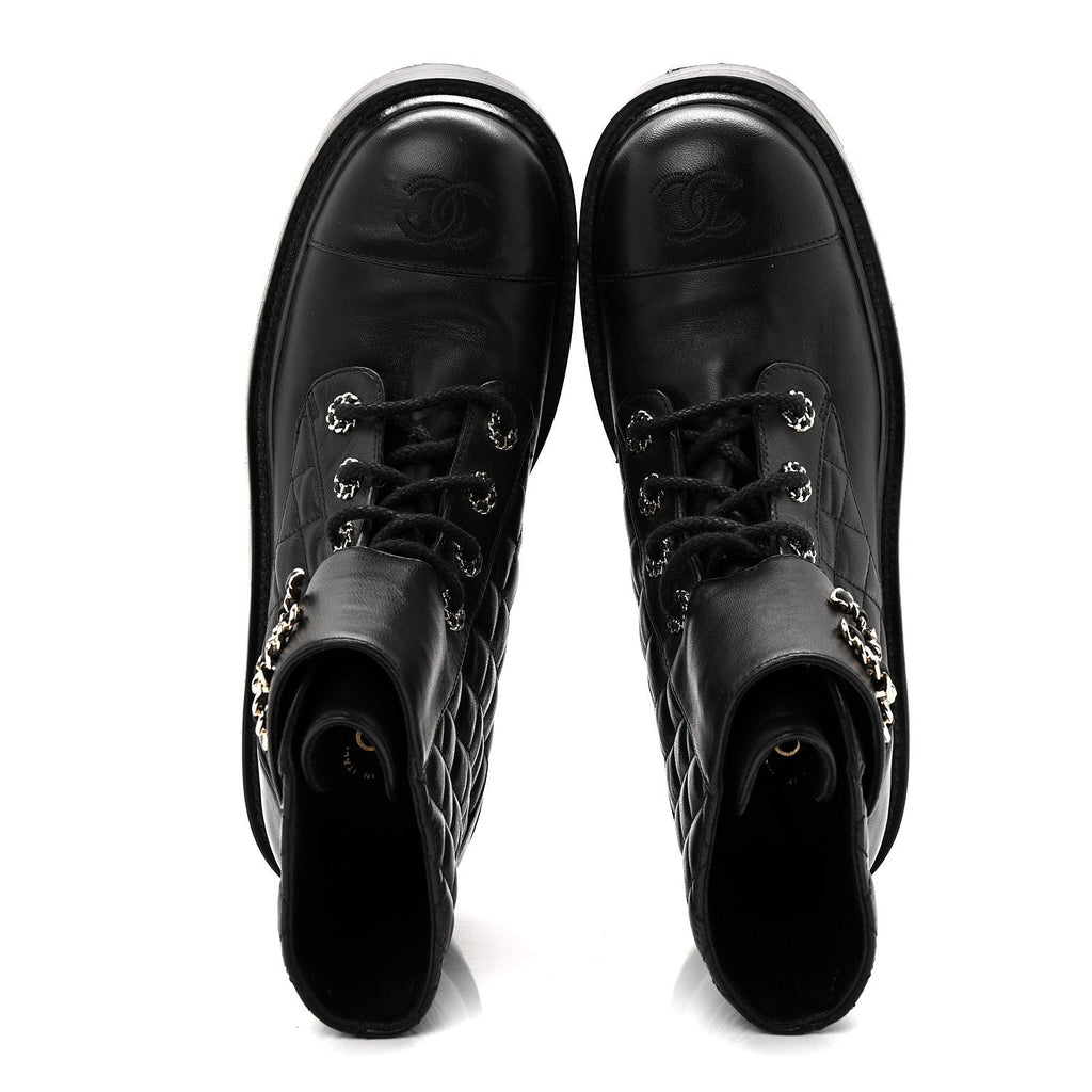 Calfskin Cap Toe CC Riding Boots 39 Black
