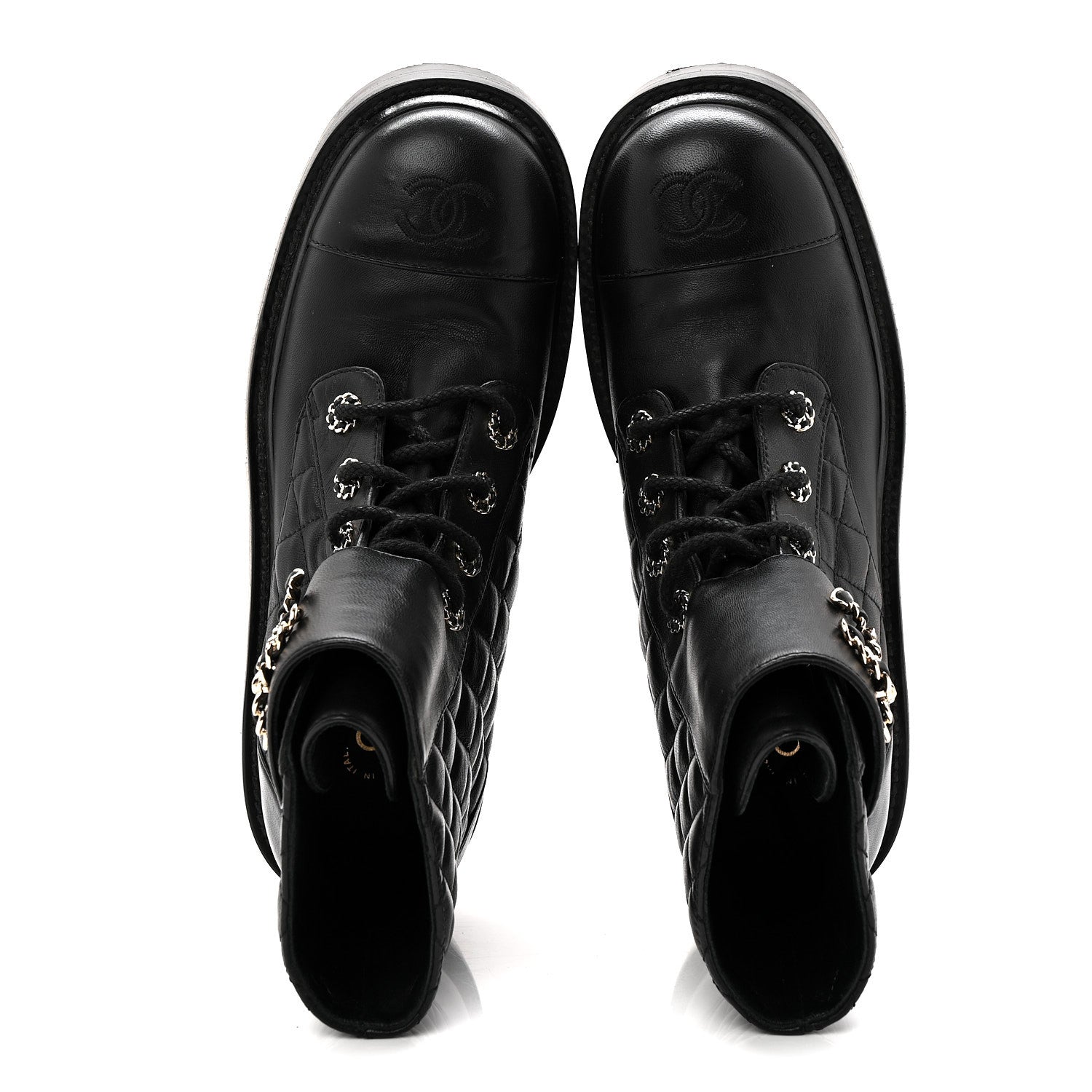 Calfskin Cap Toe CC Riding Boots 39 Black