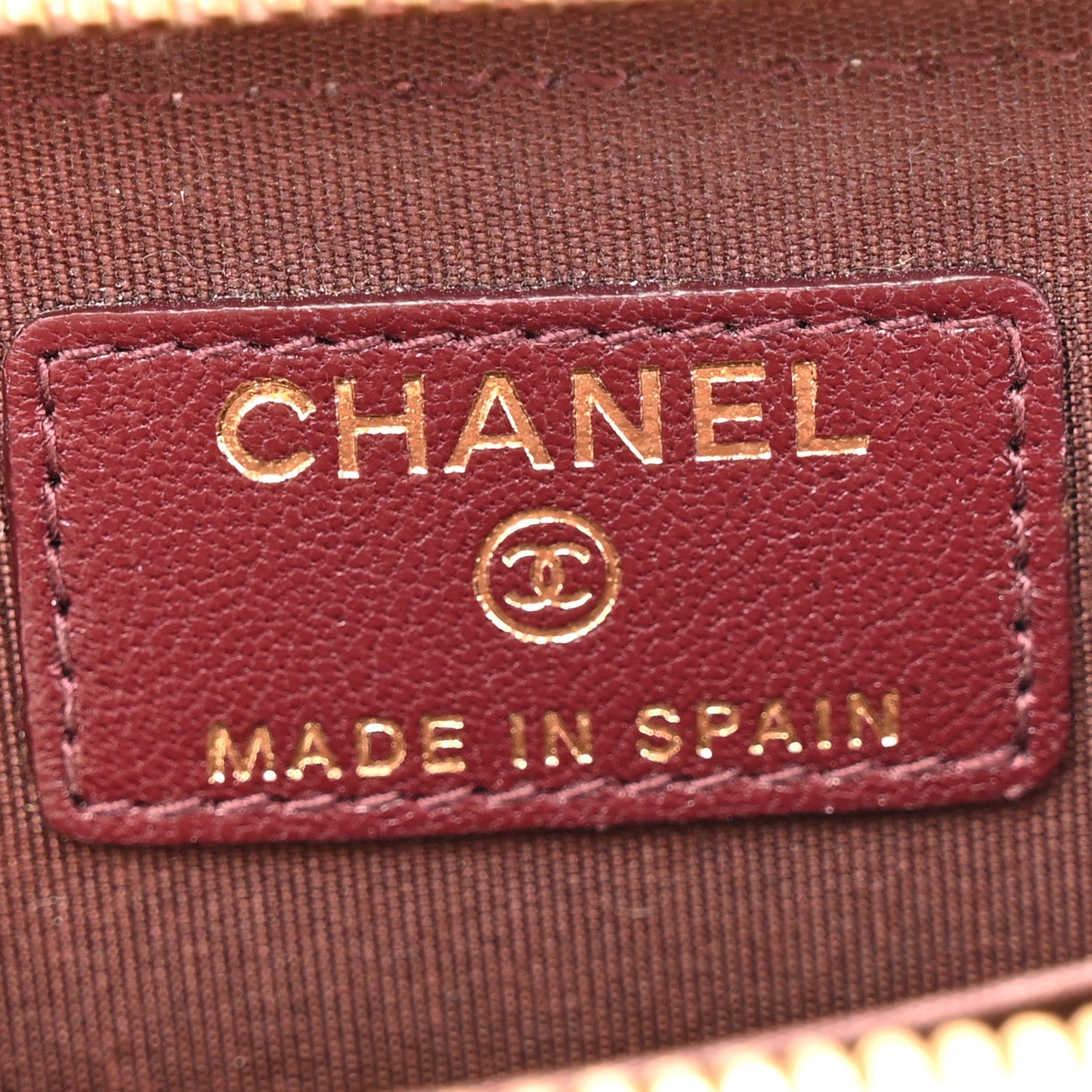 Chanel Sheepskin Quilted Vintage Mademoiselle Zip Coin Purse Pink
