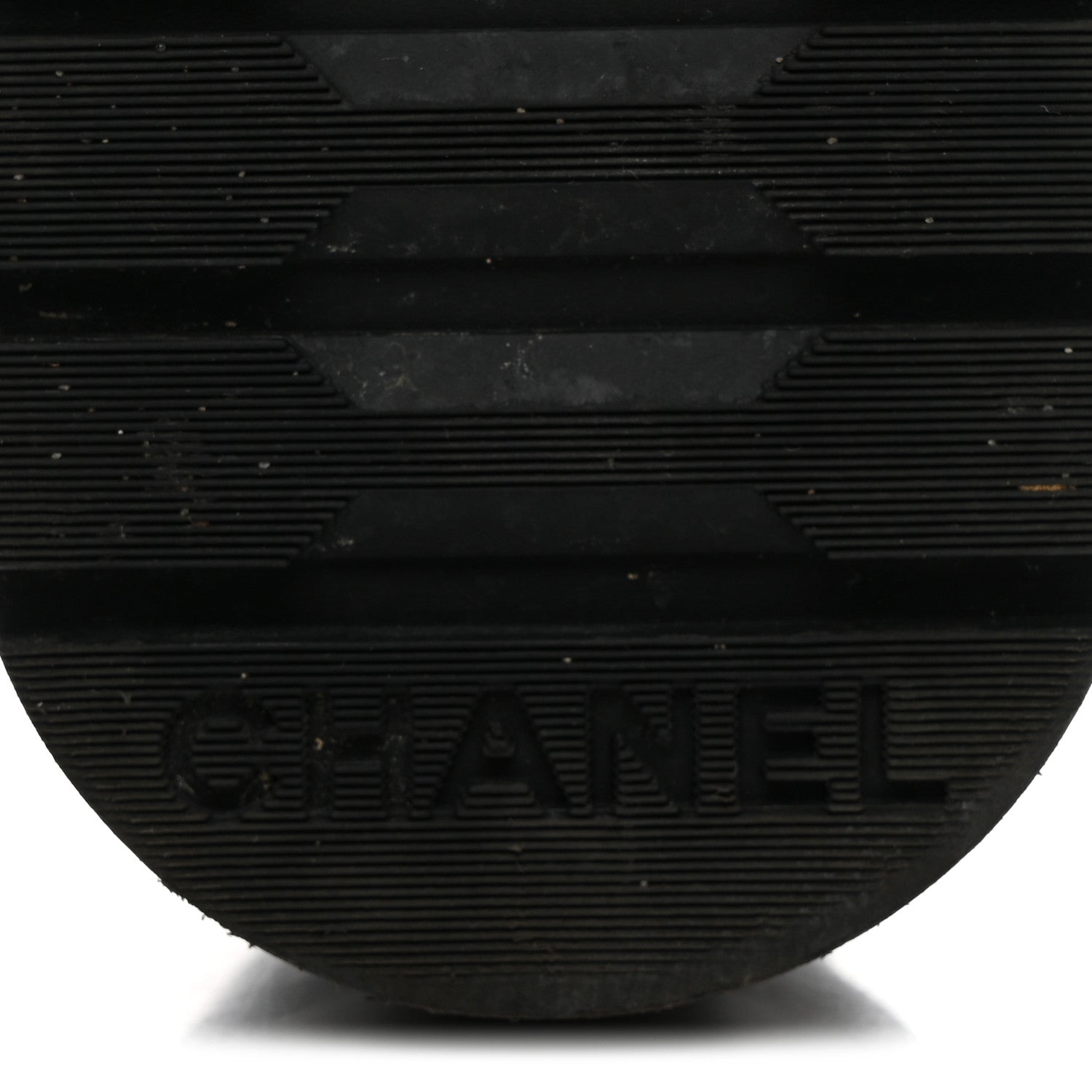 Chanel Shiny Calfskin Quilted Lace Up Combat Boots 36 Black