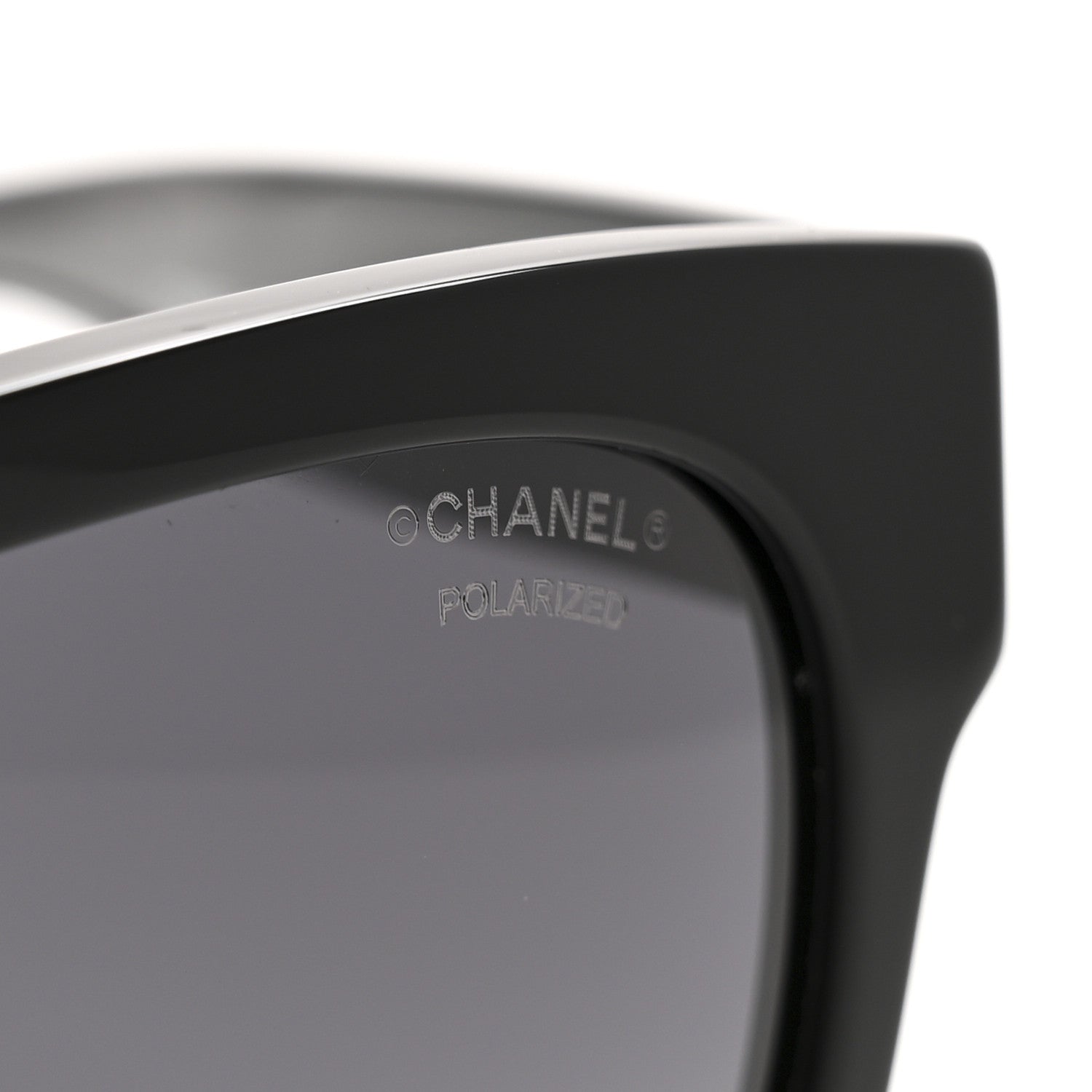 Acetate Polarized Square CC Sunglasses 5380 Black