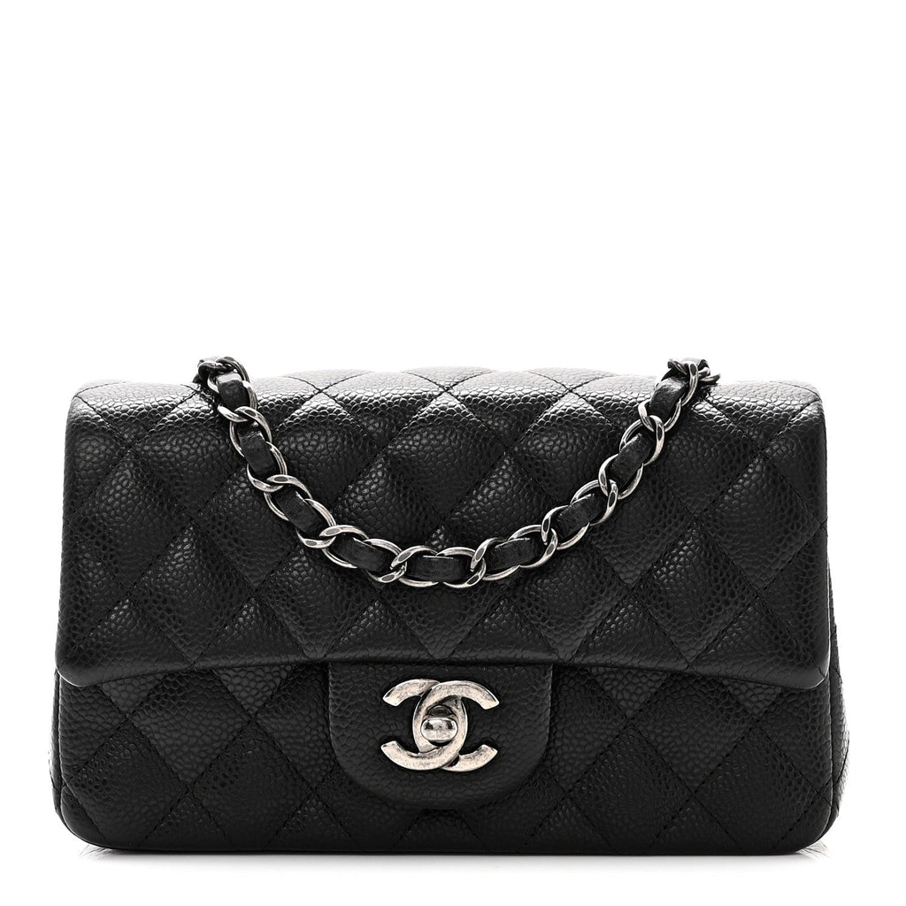 Chanel Caviar Quilted Mini Rectangular Flap Black