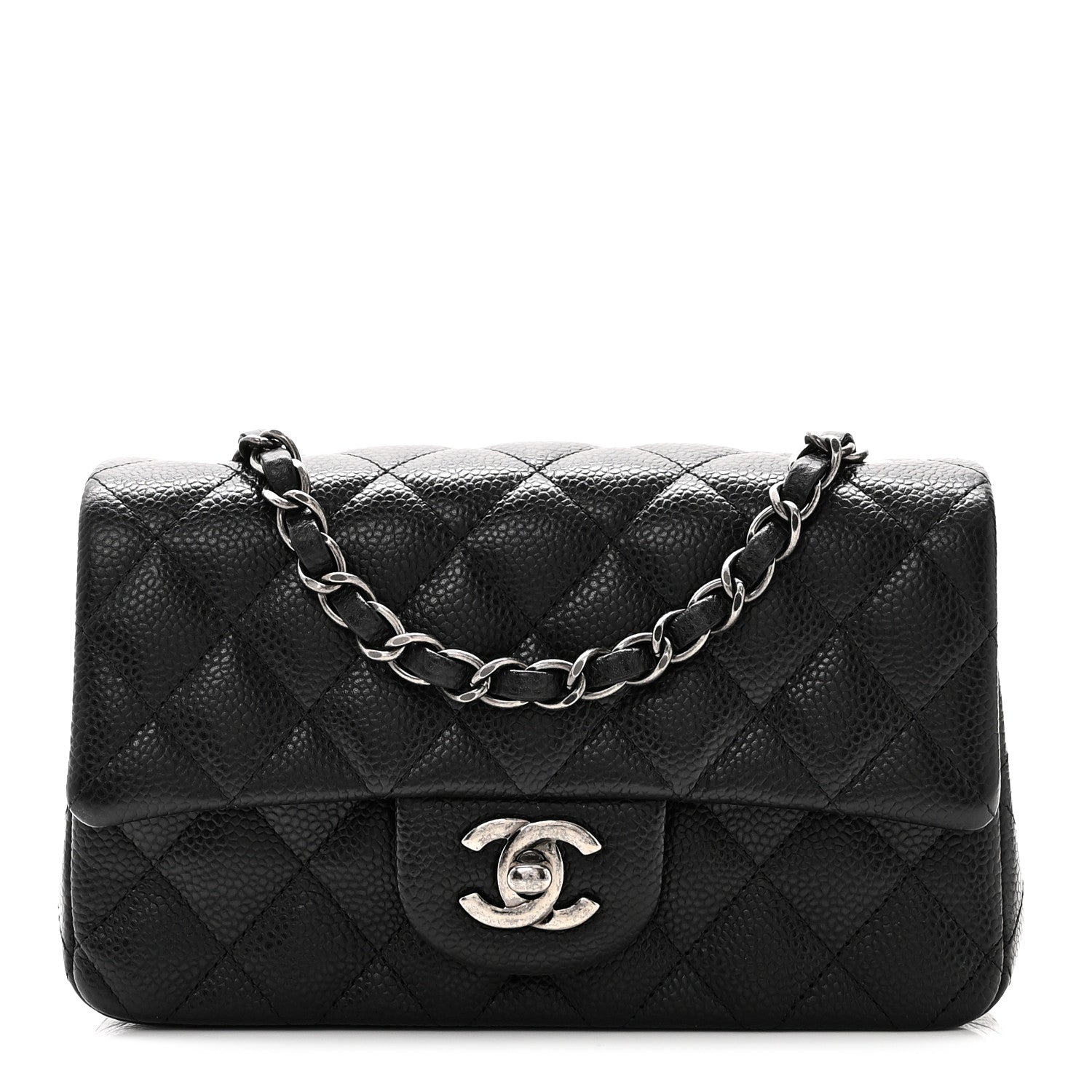 Chanel Caviar Quilted Mini Rectangular Flap Black