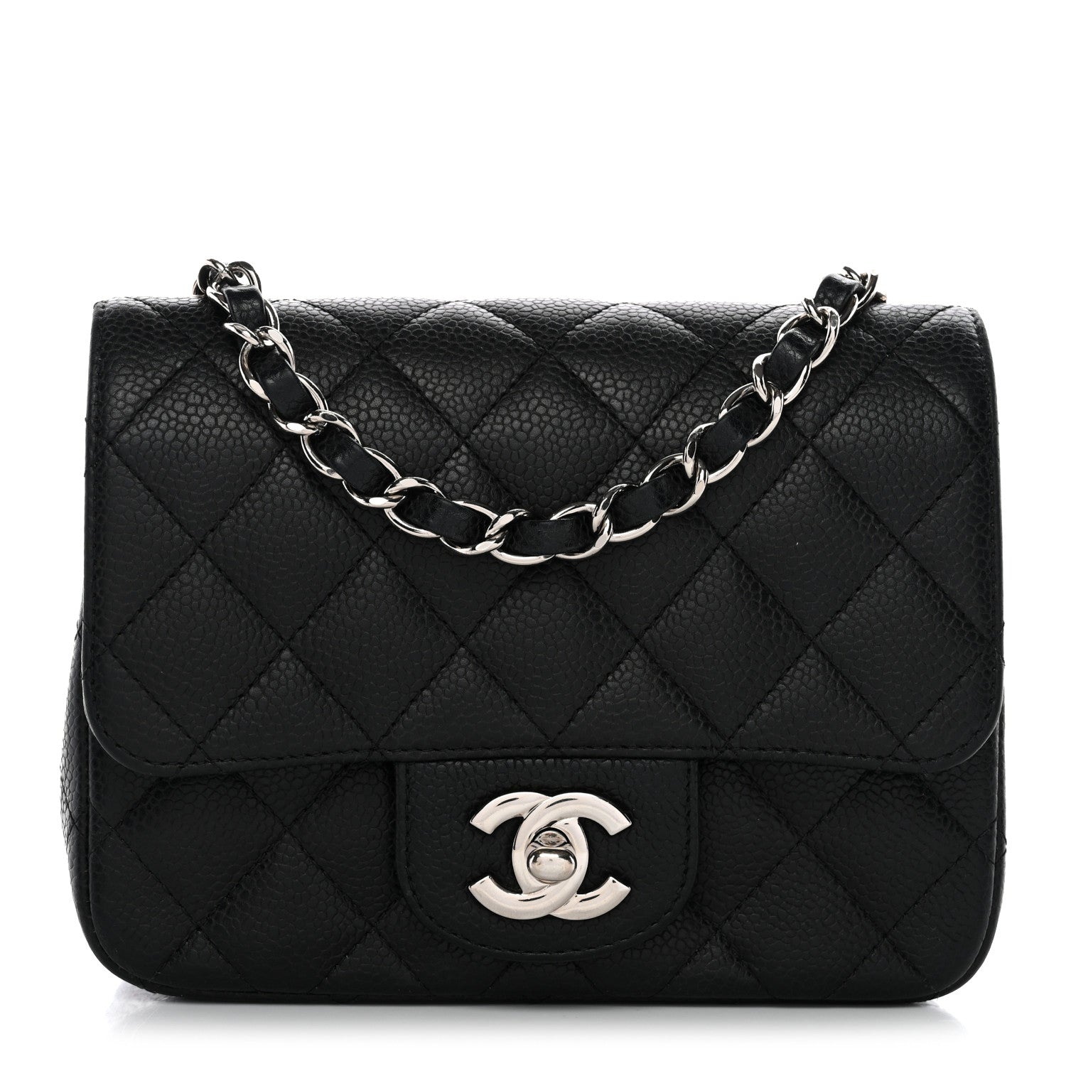 Chanel Caviar Quilted Mini Square Flap Black