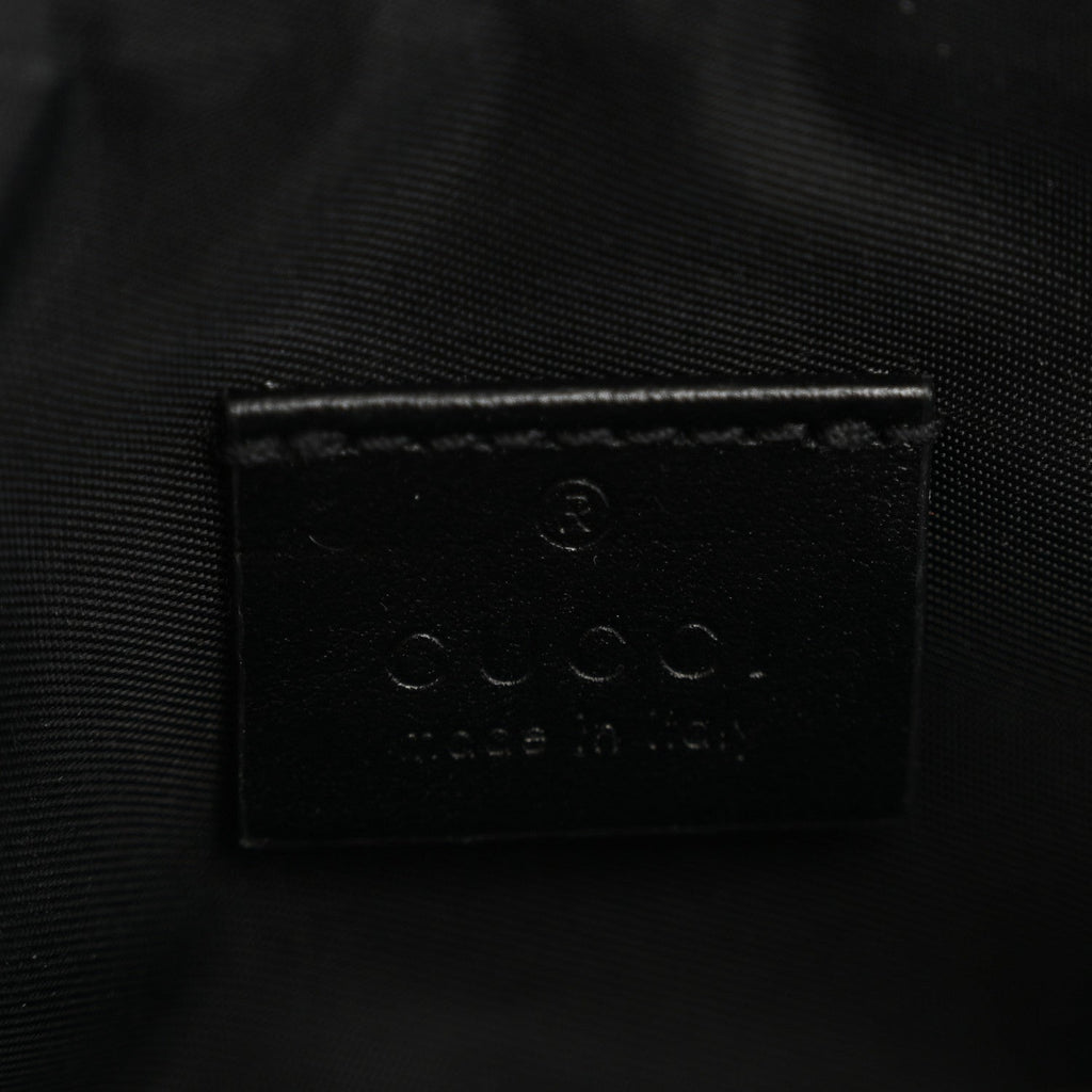 Gucci Calfskin Matelasse GG Marmont Pouch Cosmetic Case Black