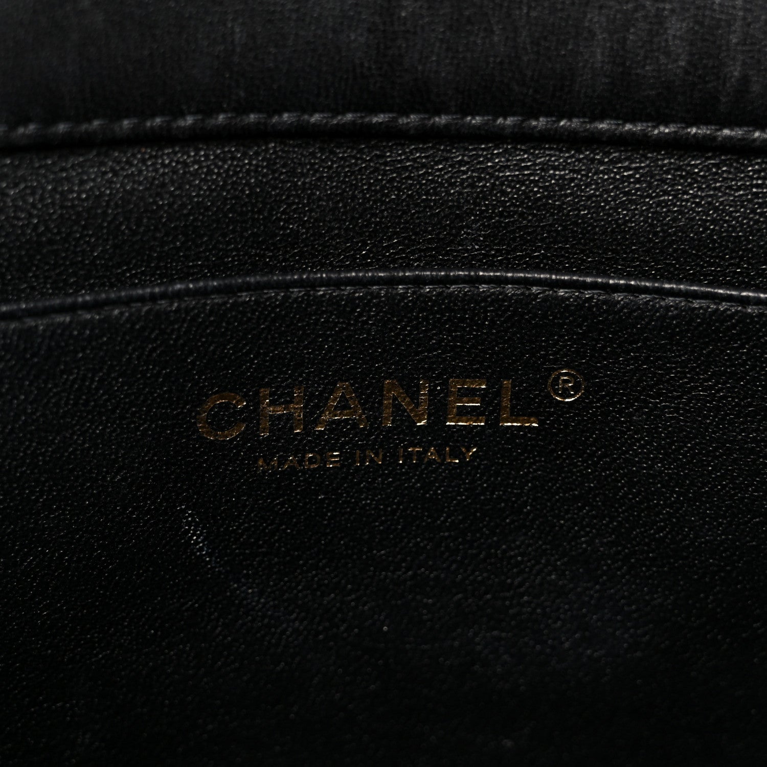 Chanel Lambskin Quilted Clutch With Chain Flap Black