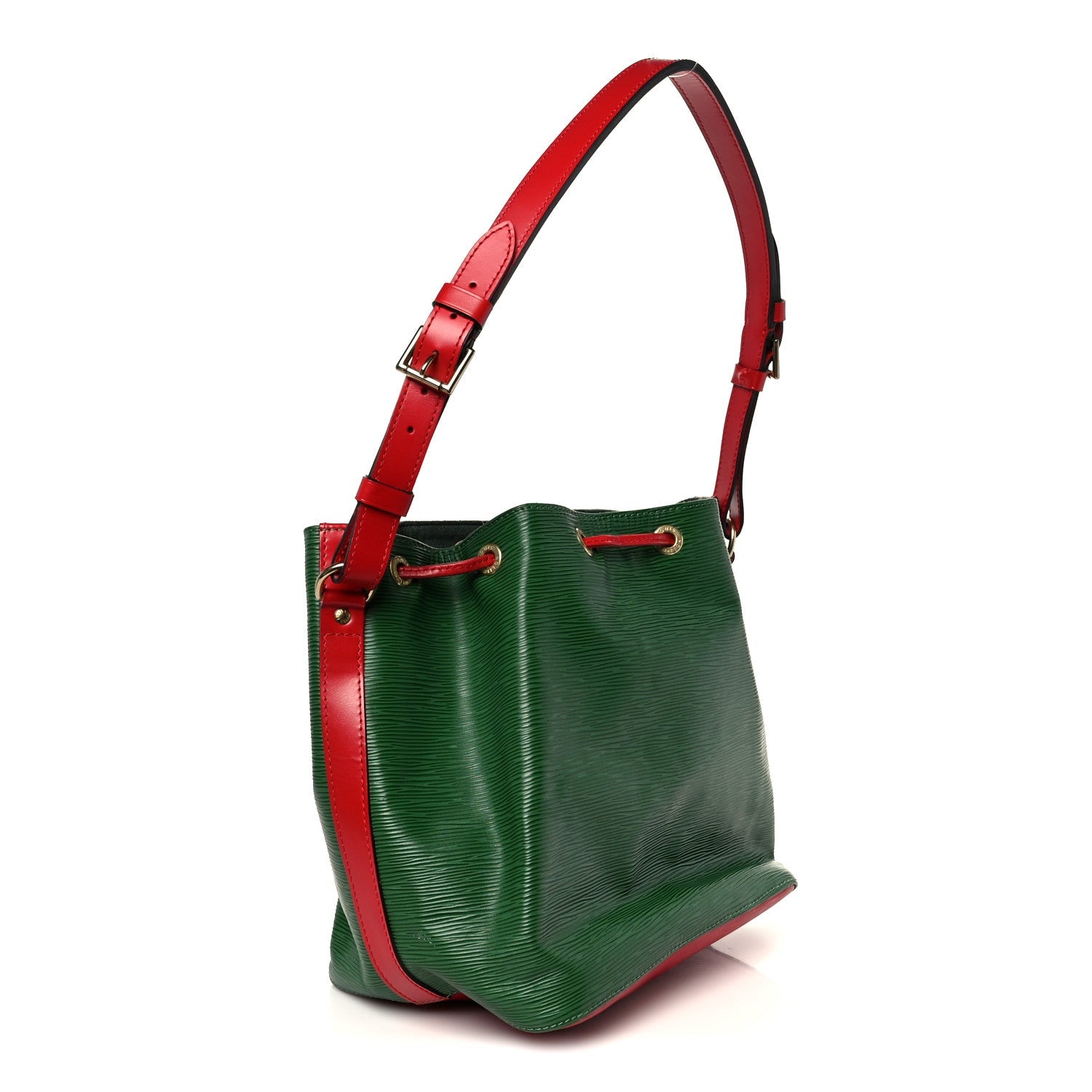 Louis Vuitton Epi Bi-Color Petit Noe Borneo Castillan Red