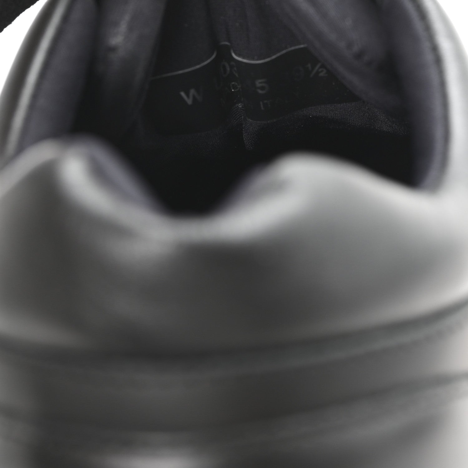 Lambskin Fabric CC Uniform Sneakers 39.5 Black