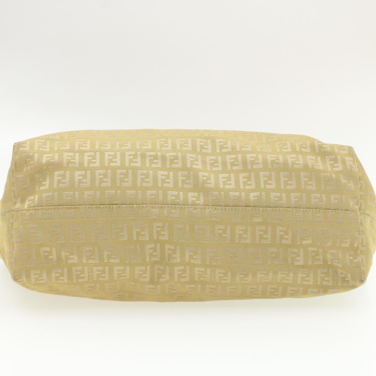 FENDI Zucchino Canvas Tote Bag Beige  am136b