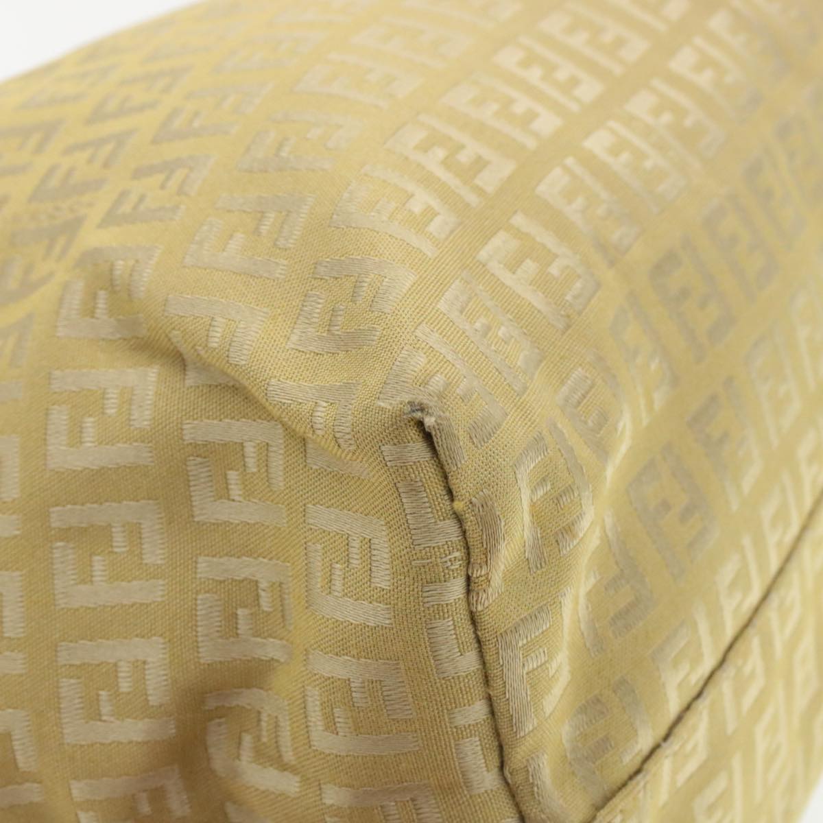 FENDI Zucchino Canvas Tote Bag Beige  am136b