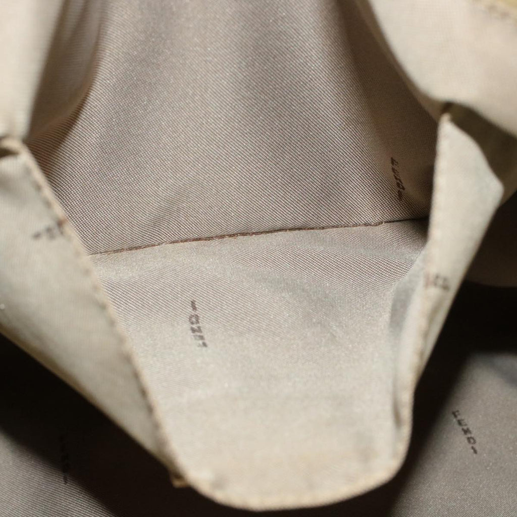 FENDI Zucchino Canvas Tote Bag Beige Auth am136b