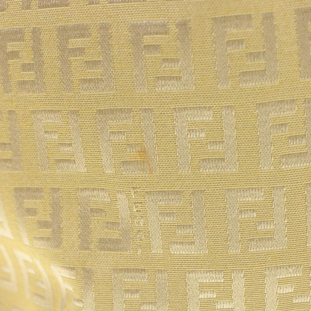 FENDI Zucchino Canvas Tote Bag Beige Auth am136b