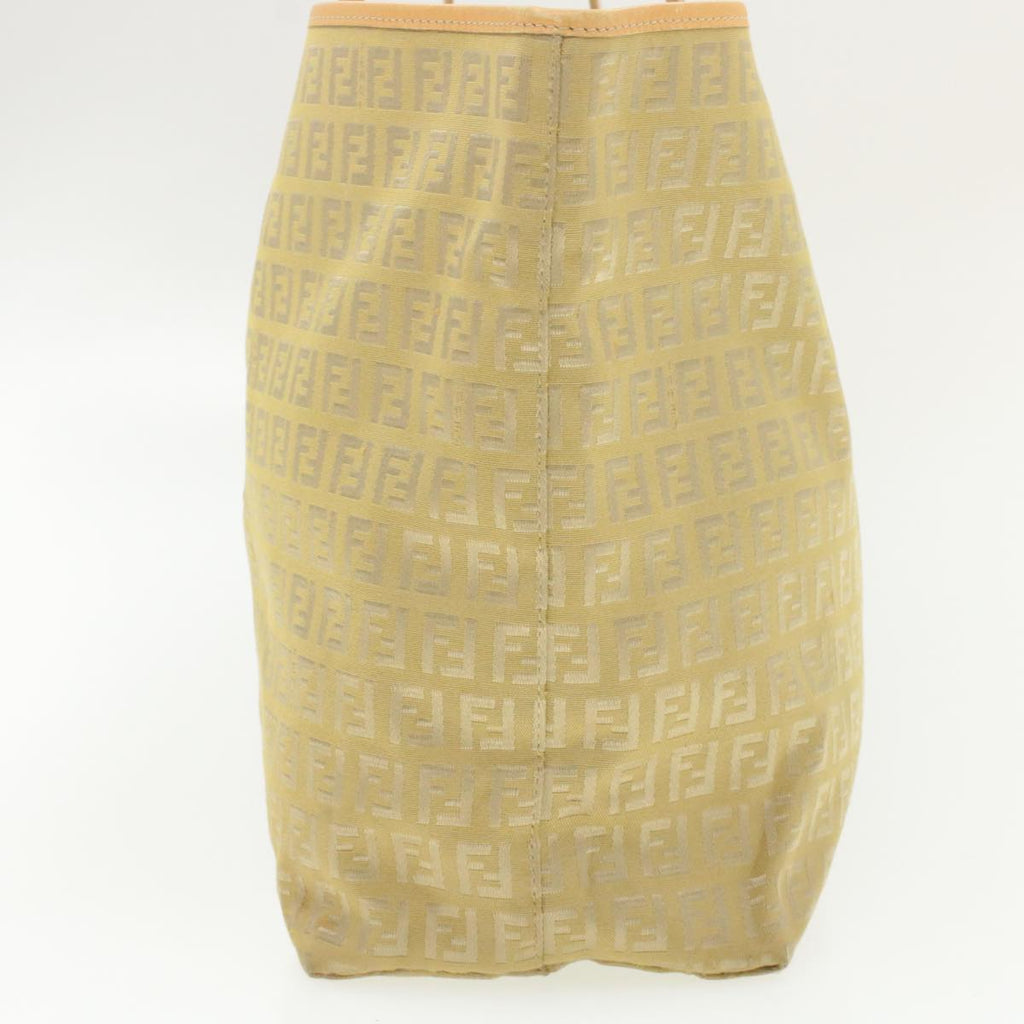 FENDI Zucchino Canvas Tote Bag Beige  am136b