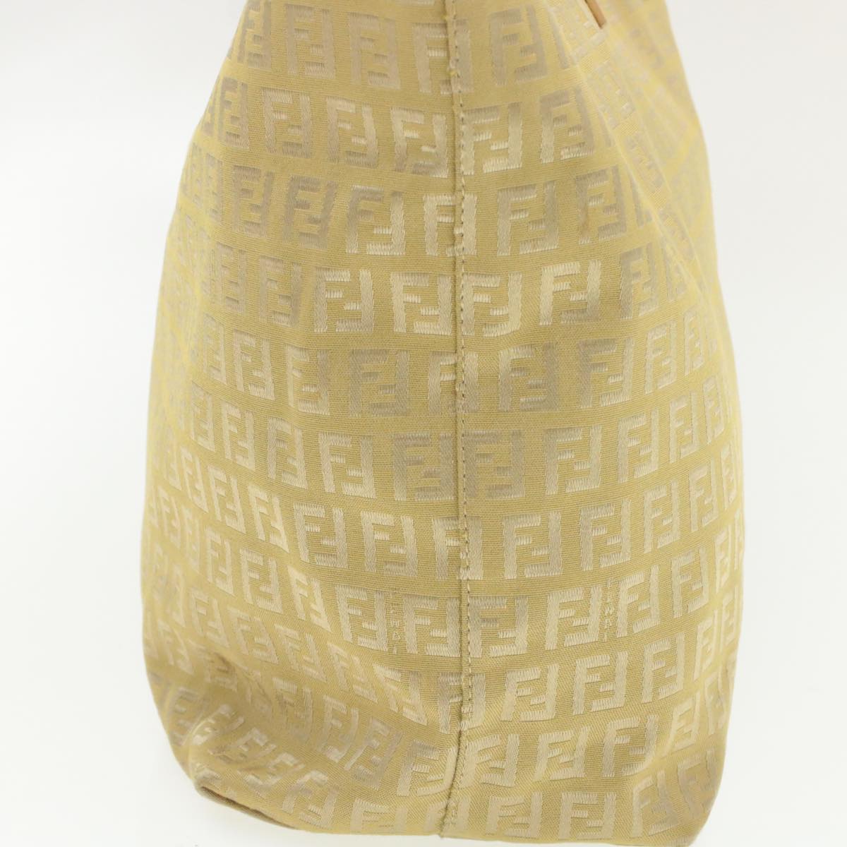 FENDI Zucchino Canvas Tote Bag Beige  am136b