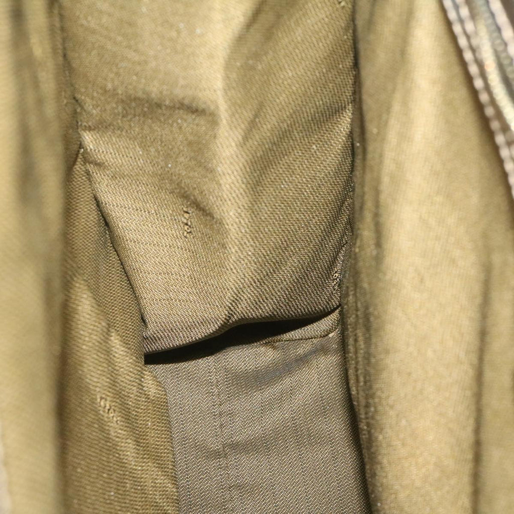 FENDI Zucca Canvas Hand Bag Brown Black  am332b