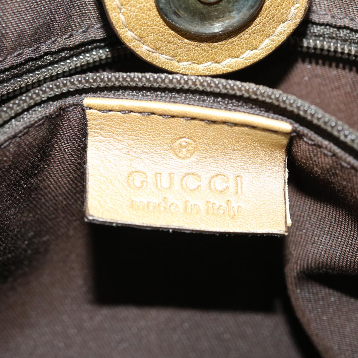 GUCCI GG Canvas Tote Bag Beige Gold 211983204991  bs1798