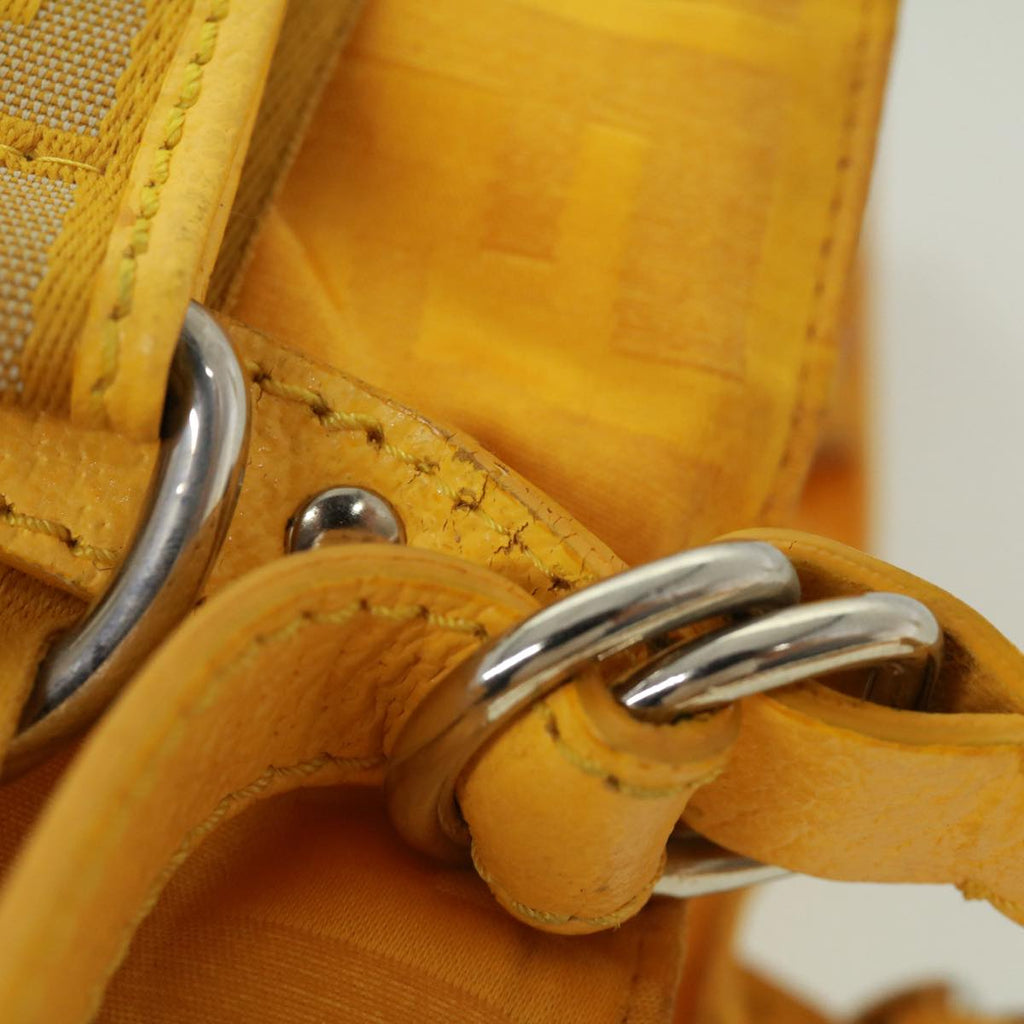 FENDI Zucca Canvas Tote Bag Nylon Yellow  bs2911