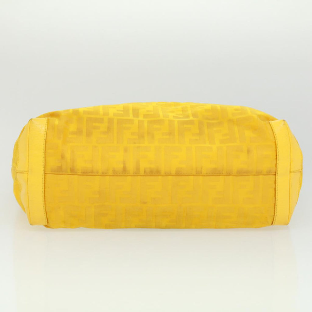 FENDI Zucca Canvas Tote Bag Nylon Yellow  bs2911