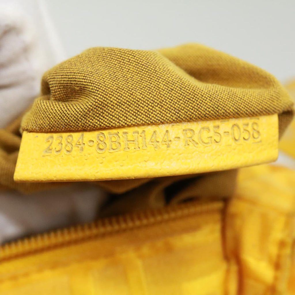 FENDI Zucca Canvas Tote Bag Nylon Yellow  bs2911