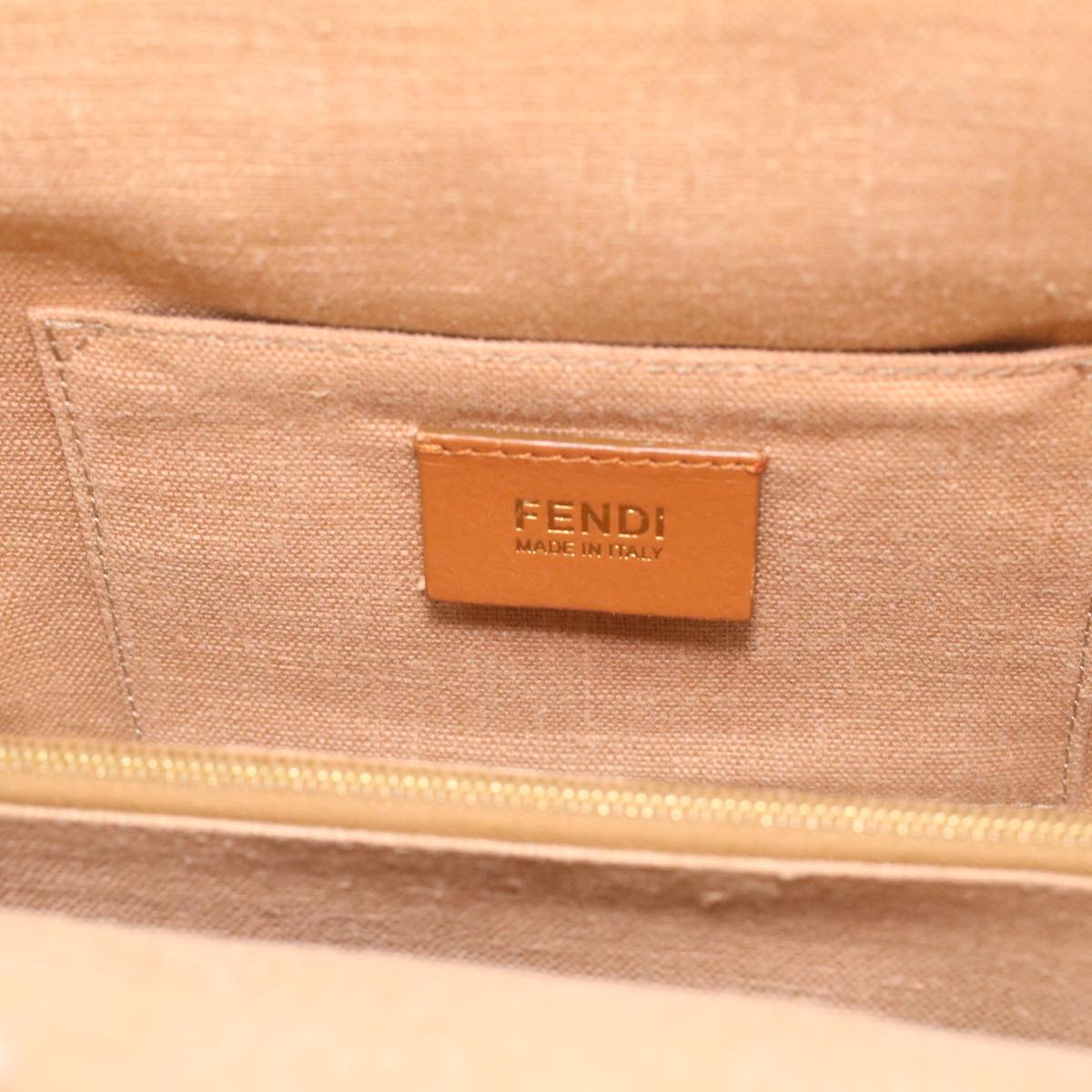 FENDI Hand Bag Leather Canvas 2way Pink  bs3819