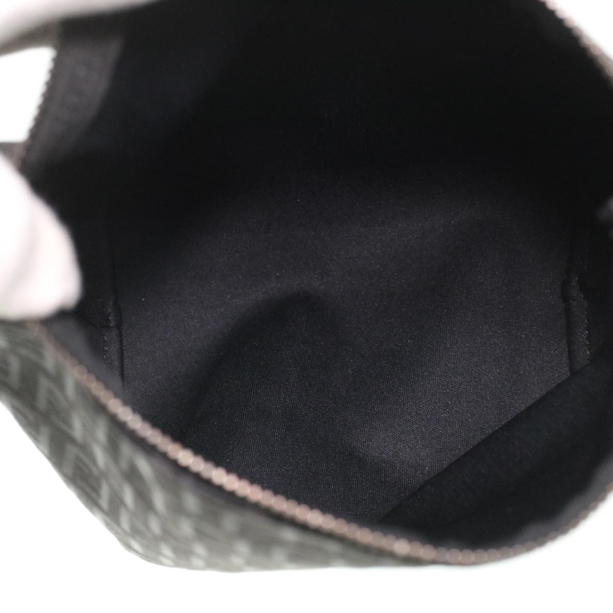 FENDI Zucchino Canvas Hand Bag Black  bs4045