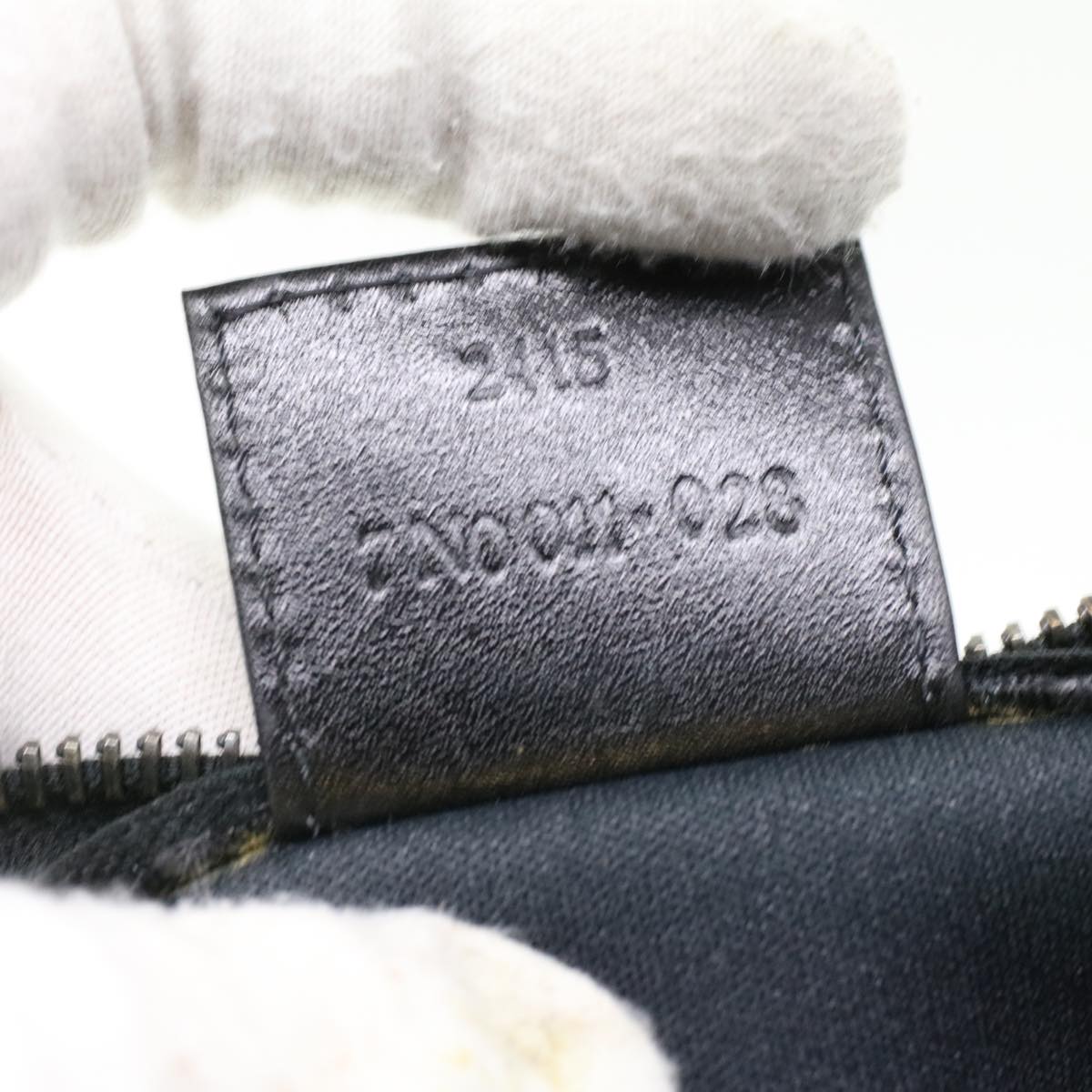 FENDI Zucchino Canvas Hand Bag Black  bs4045