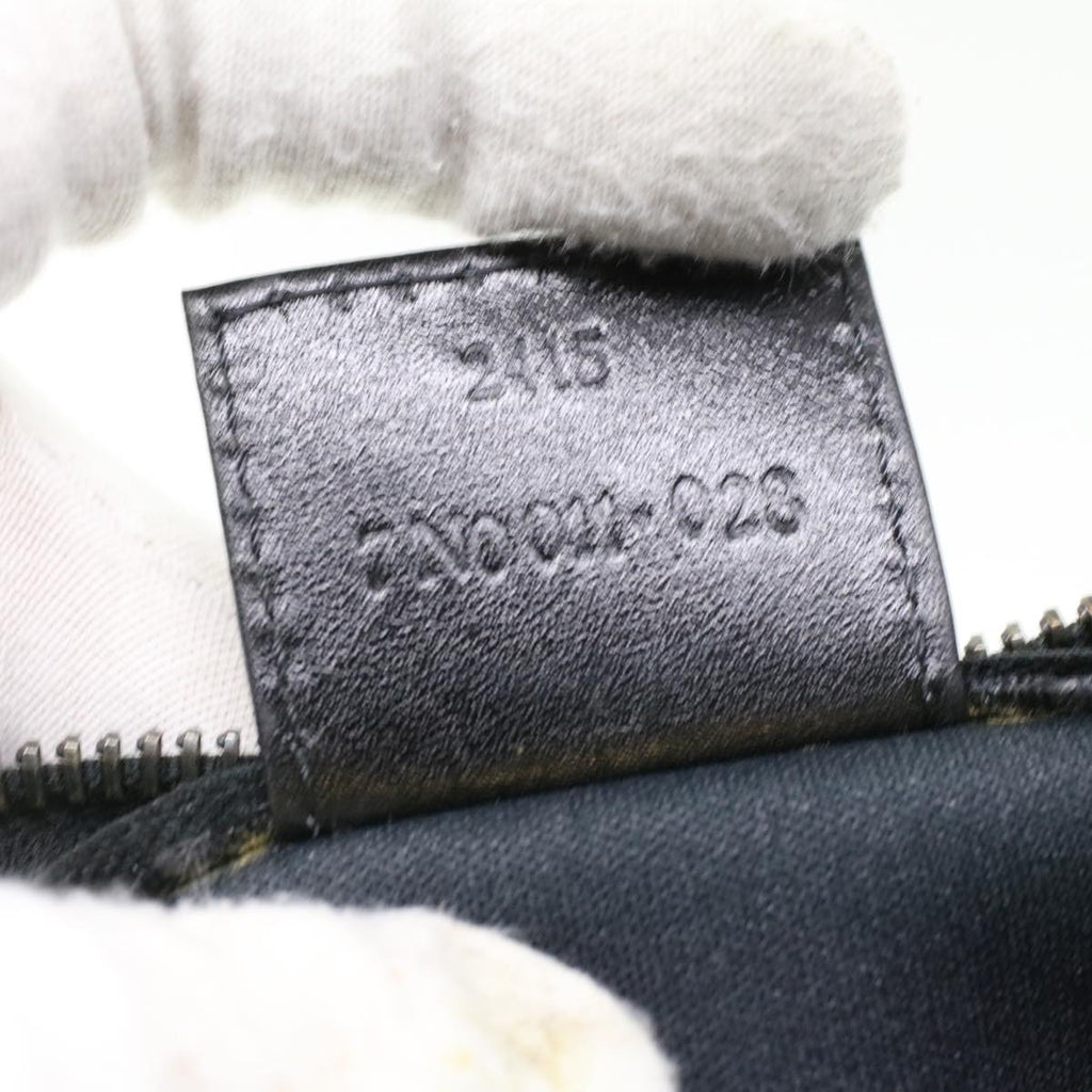 FENDI Zucchino Canvas Hand Bag Black Auth bs4045
