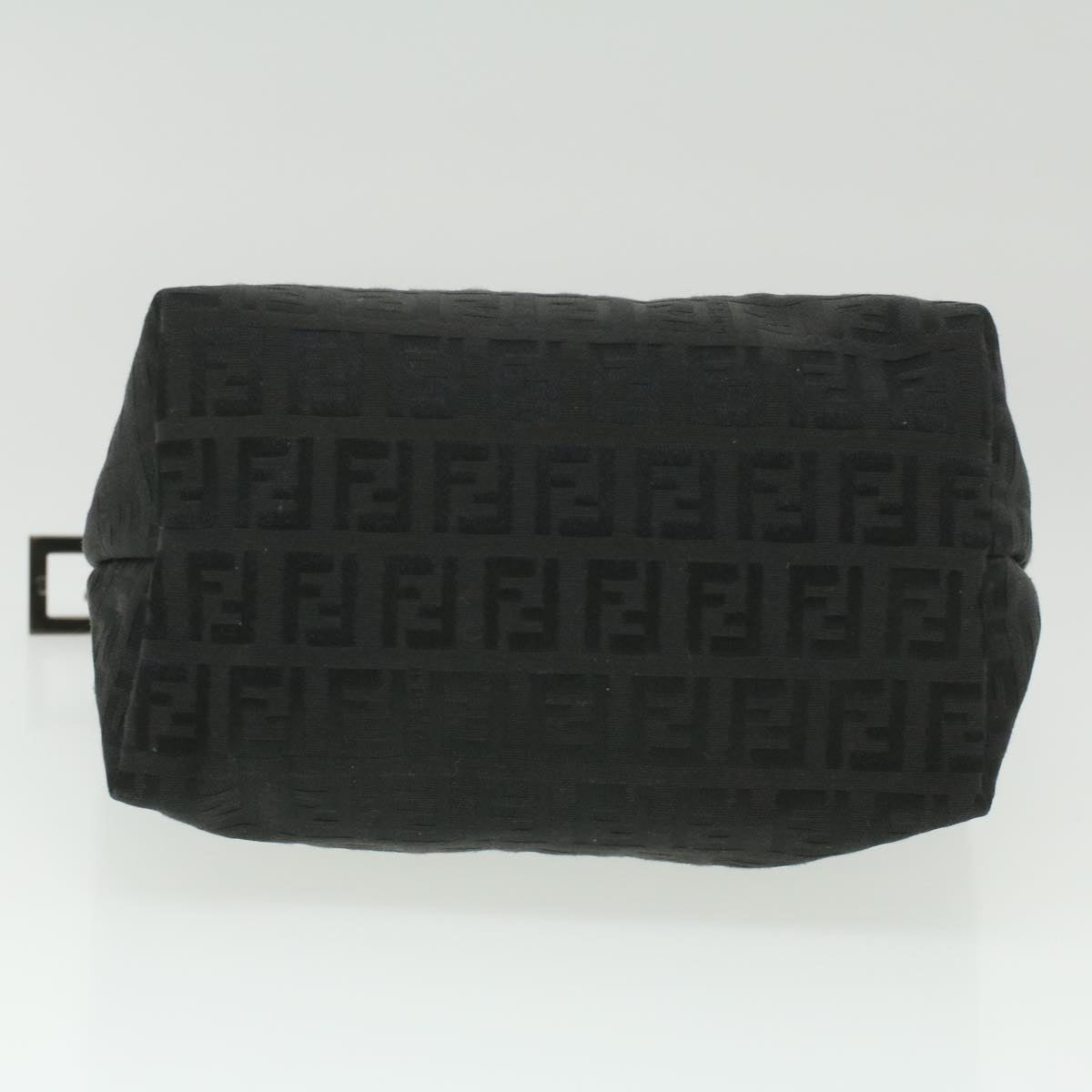 FENDI Zucchino Canvas Hand Bag Black  bs4045