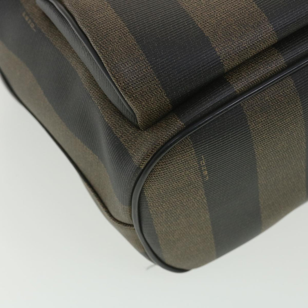 FENDI Pecan Canvas Backpack Brown Black  bs4573