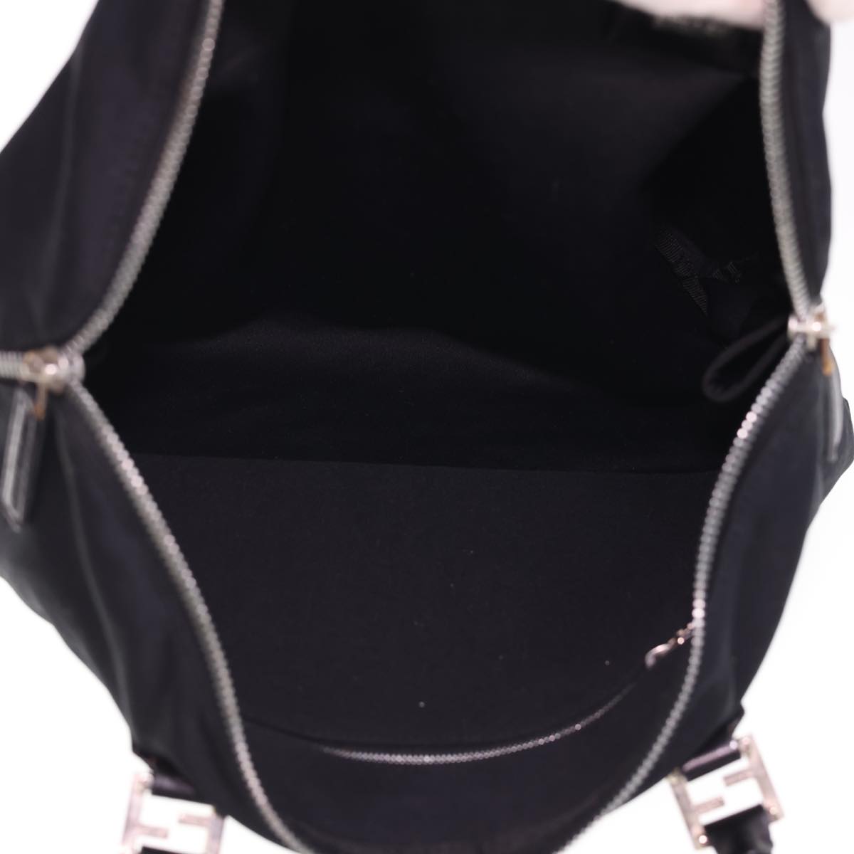 FENDI Hand Bag Nylon Black  bs4809