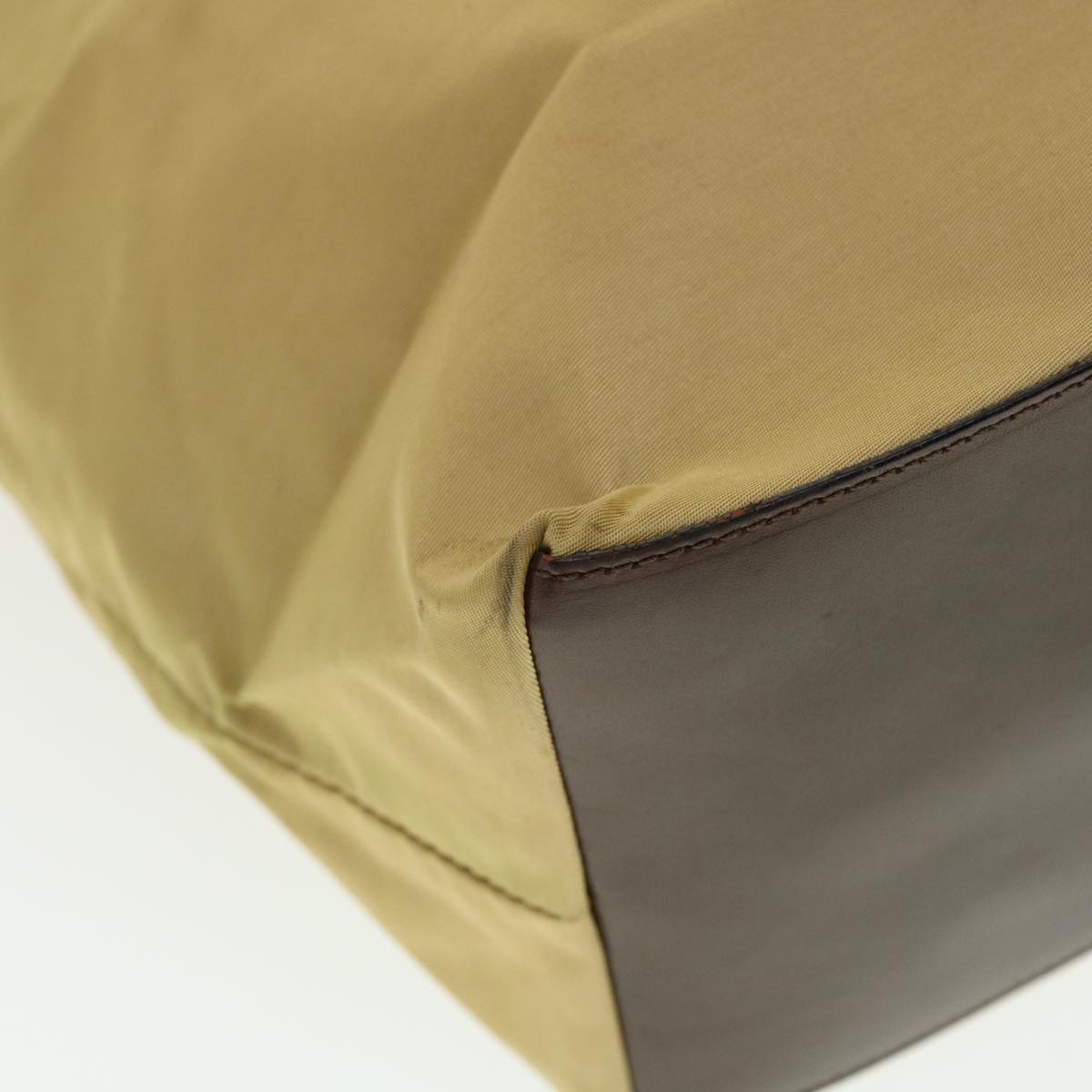 FENDI Tote Bag Nylon Khaki  bs4859