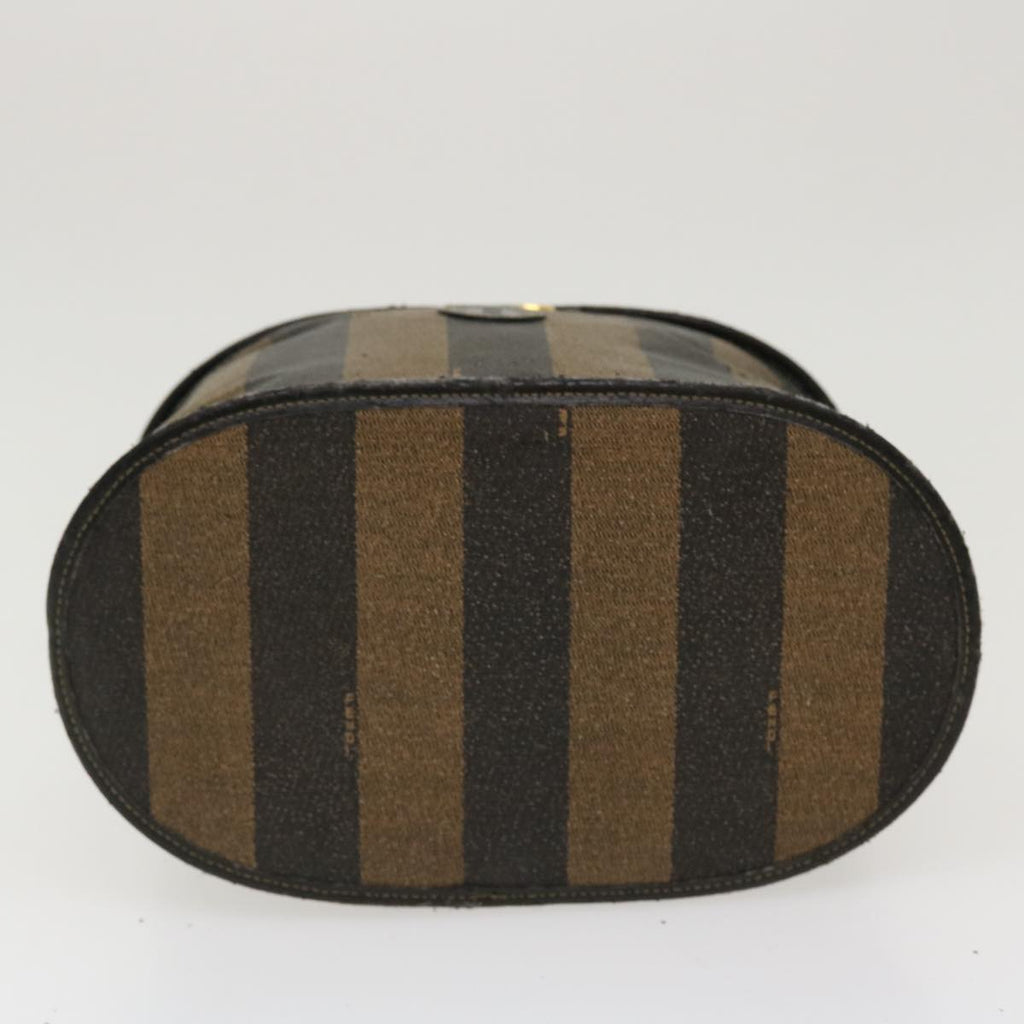 FENDI Pecan Canvas Vanity Cosmetic Pouch Brown  bs5320