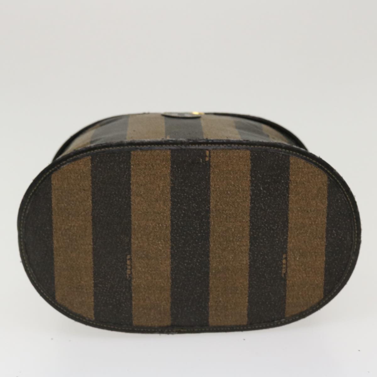 FENDI Pecan Canvas Vanity Cosmetic Pouch Brown  bs5320