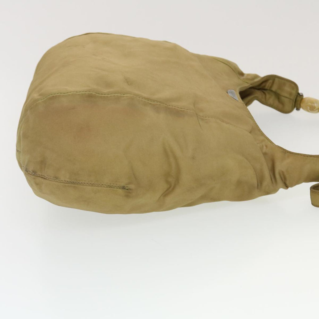 CHRISTIAN DIOR Shoulder Bag Nylon Khaki  bs5617
