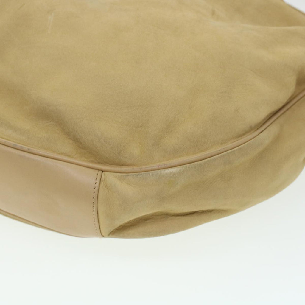 GUCCI Shoulder Bag Leather Beige  bs5660