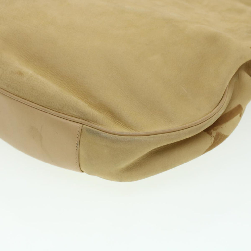 GUCCI Shoulder Bag Leather Beige  bs5660