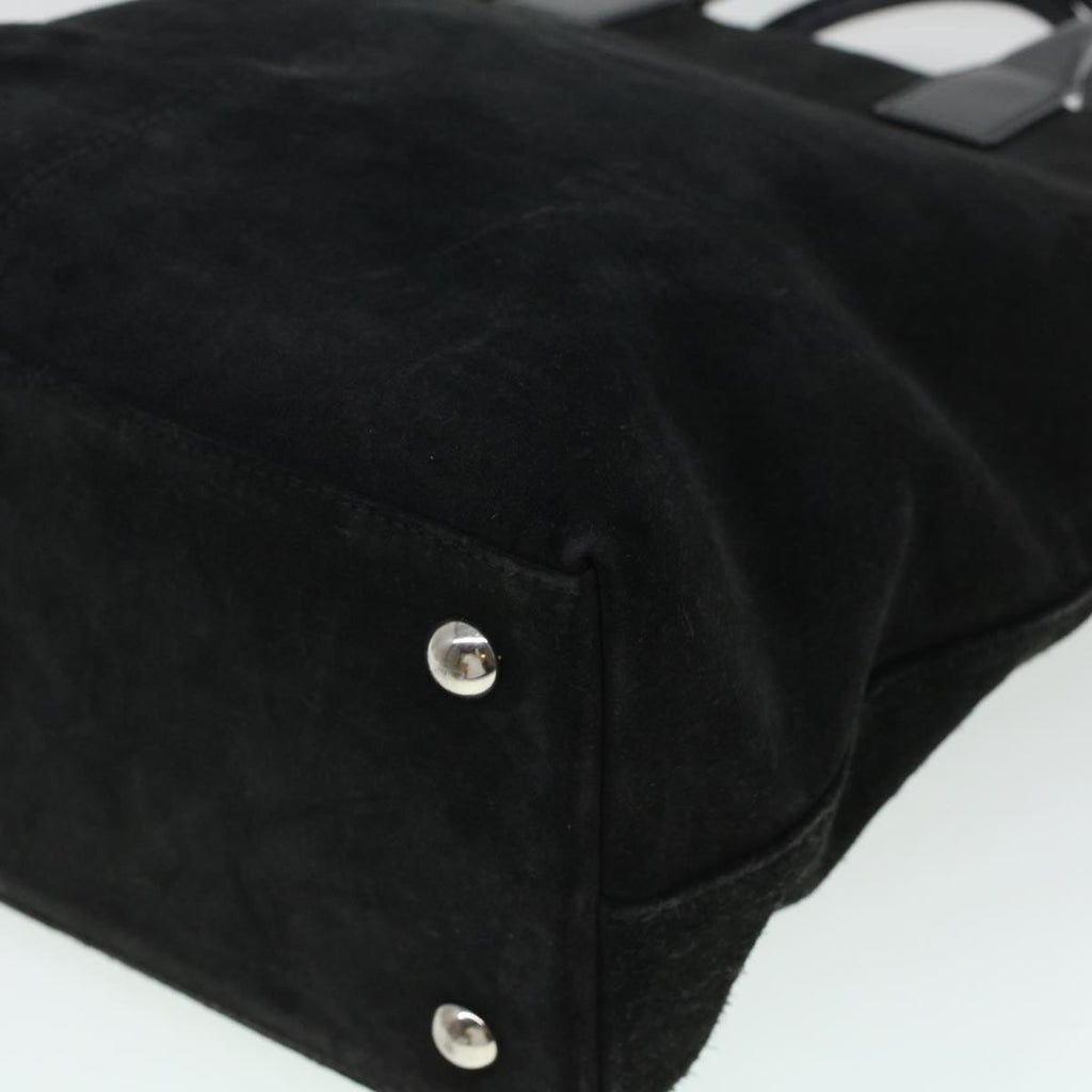 GUCCI Hand Bag Suede Black  bs5946