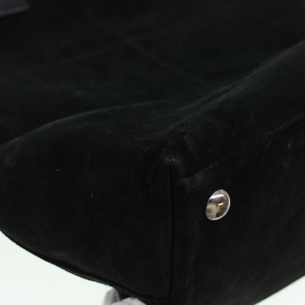 GUCCI Hand Bag Suede Black  bs5946