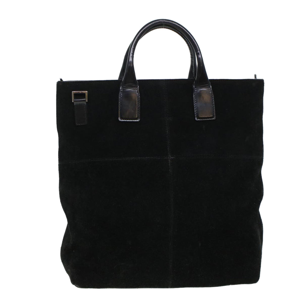 GUCCI Hand Bag Suede Black  bs5946