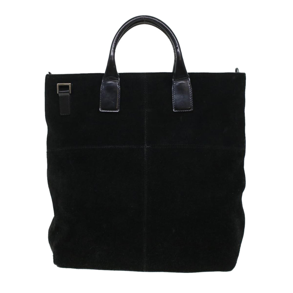GUCCI Hand Bag Suede Black  bs5946