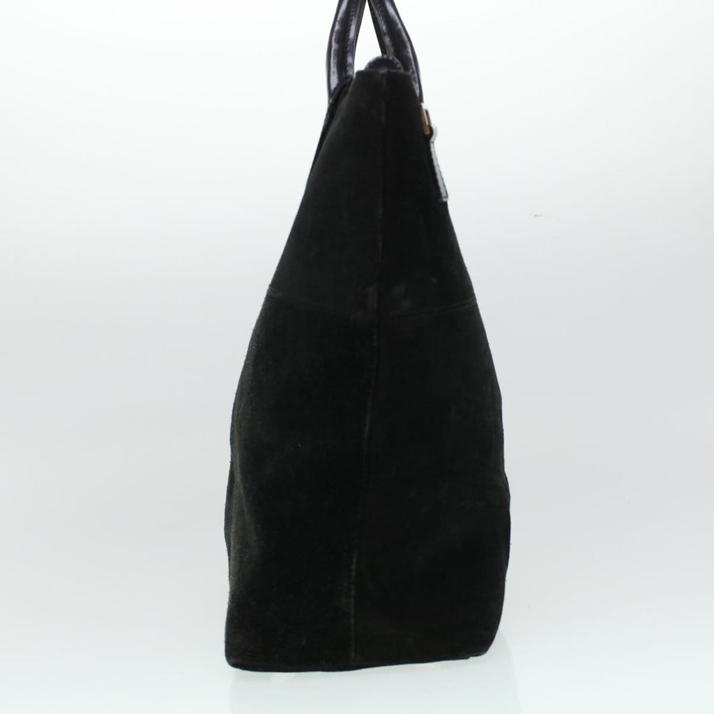 GUCCI Hand Bag Suede Black  bs5946
