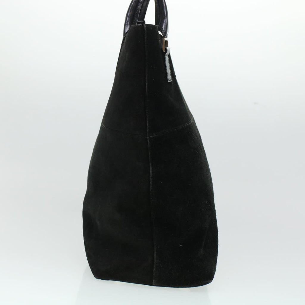 GUCCI Hand Bag Suede Black  bs5946