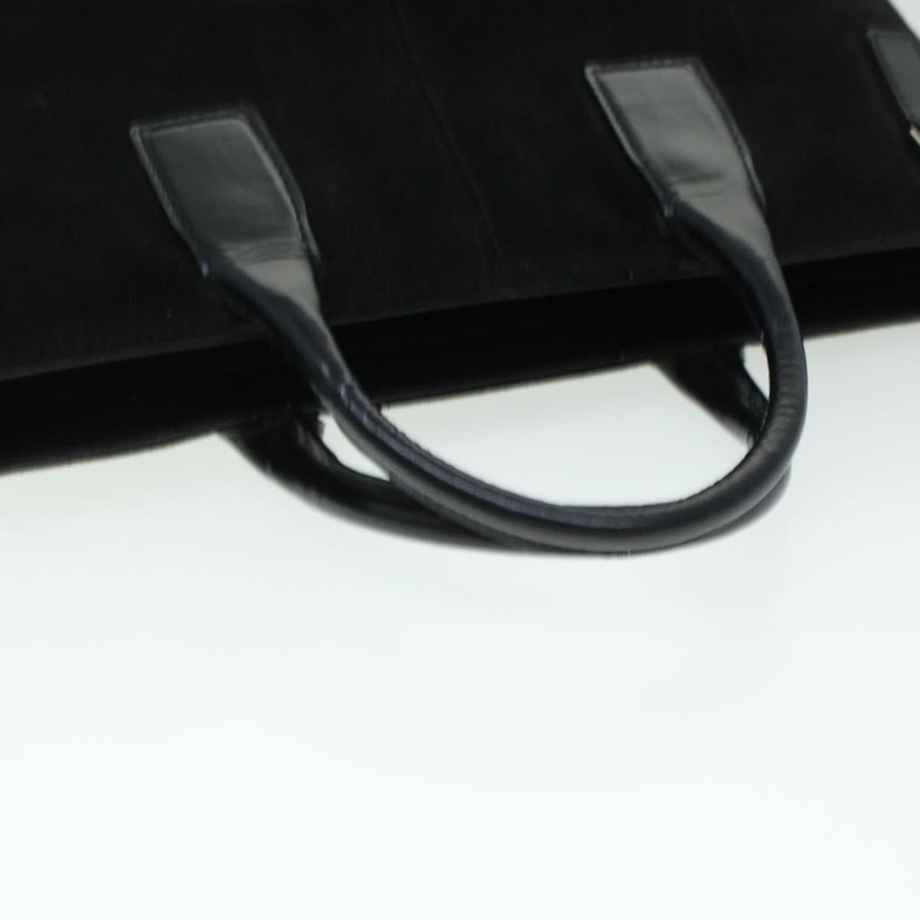 GUCCI Hand Bag Suede Black  bs5946